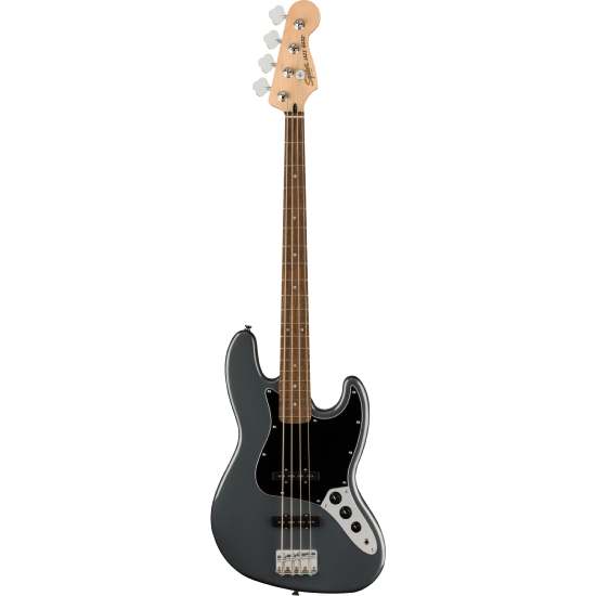 Affinity Series Jazz Bass, Laurel Fingerboard, Black Pickguard, Charcoal Frost Metallic