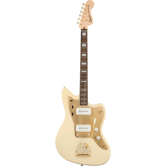 --- DISCONTINUE ---Guitare électrique Squier Jazzmaster 40th Anniversary Gold Edition OW