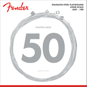 Stainless 9050's Bass Strings, Stainless Steel Flatwound, 9050ML .050-.100 Gauges, (4)