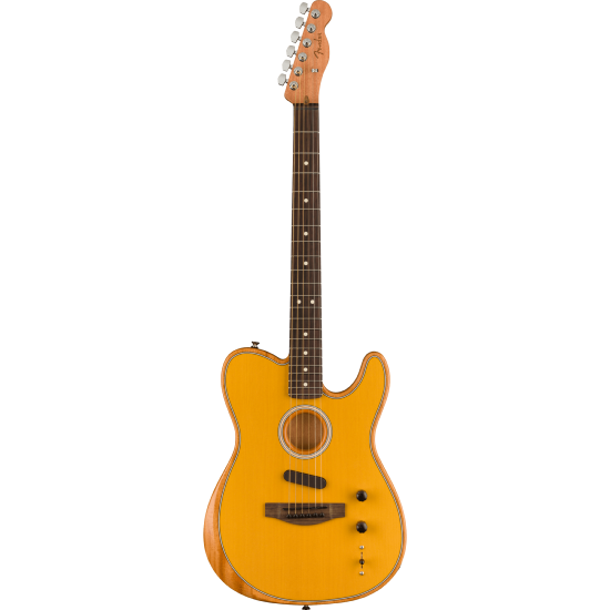 Fender Acoustasonic Player Butterscotch Blonde Touche Palissandre - Guitare électrique - électro-acoustique avec Gig Bag Fender