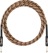 Festival Instrument Cable, Straight/Straight, 10', Pure Hemp, Rainbow