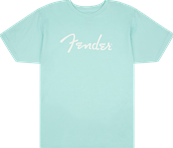 Fender Spaghetti Logo T-Shirt, Daphne Blue, S