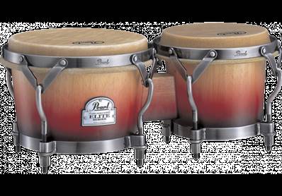 Pearl BW300FC-526 Paire de bongos Elite Folkloric chêne crimson sunrise