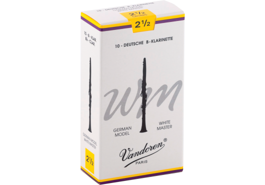 Vandoren CR1625 - White Master force 2,5 - anches clarinette Sib Allemande - boite de 10