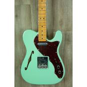 Fender American Original 60's Telecaster Thinline Surf Green Maple Neck - Guitare electrique