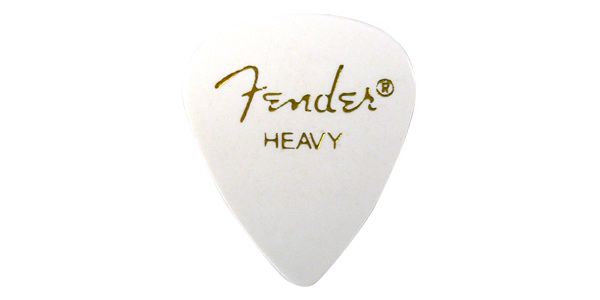 Fender Mediator Classic Celluloid Heavy blanc