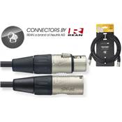 Stagg NDX15R-5 - Câble DMX Rean XLR5 Mal / XLR5 Fem - 15M