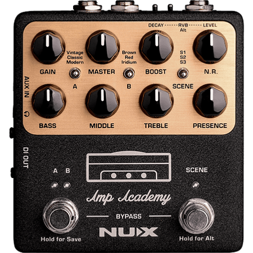 pédale d'effet nux simulateur d'ampli de puissance et d'ir, sortie di