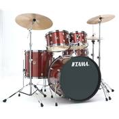 Tama RM52KH6C-RDS - kit Rhythm Mate 5 futs avec accessoires et cymbales - Red Stream