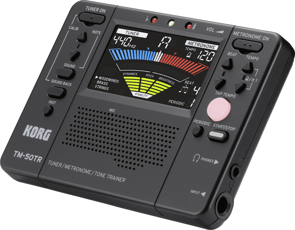 --- DISCONTINUE ---Korg TM-50TR-BK - accordeur Métronome pour instruments à vent