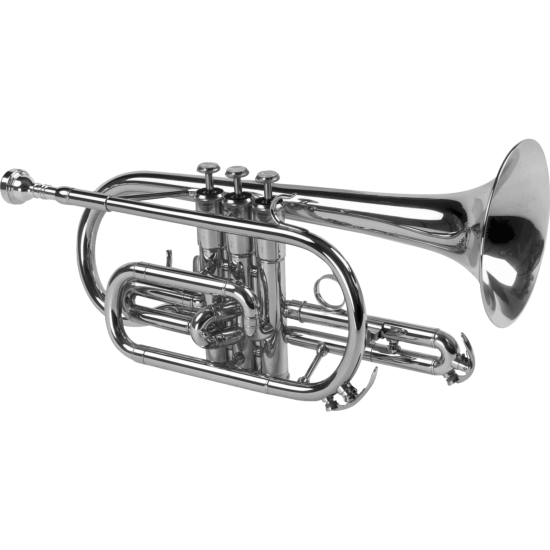 SML Paris CO50S PRIME Cornet argenté gravé avec étui et embouchure