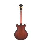 D'ANGELICO Deluxe DC Satin Brown Burst