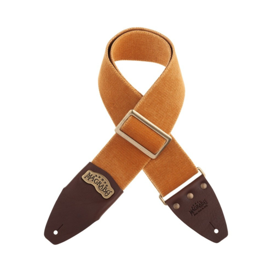 Sangle guitare tissu Magrabo large ocre