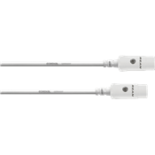 --- DISCONTINUE ---Cordial CFD1.8AA-SNOW - câble midi 2x din 5 points 1,8m blanc