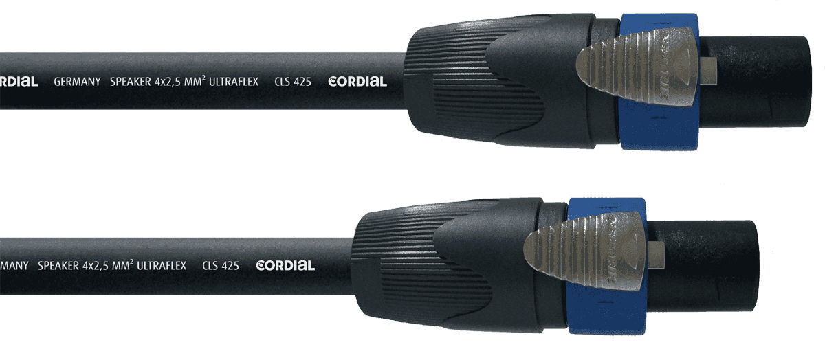 Cordial CPL5LL4 - câble hp neutrik 4 points cls 425 speakon 5 m