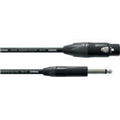 Cordial CPM2.5FP - câble mic neutrik xlr f./jack m. mono 2,5 m