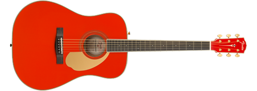 Fender PM-1 Dreadnought Fiesta red limited edition