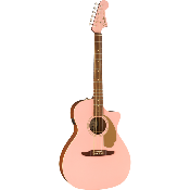 Fender Newporter Player- Guitare électro-acoustique Shell Pink Edition Limitée
