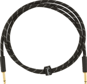 Deluxe Series Instruments Cable, Straight/Straight, 5', Black Tweed