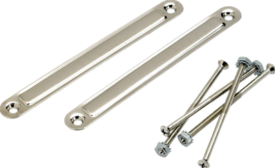 Pure Vintage Large Chassis Straps, (2), Nickel