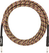 Festival Instrument Cable, Straight/Straight, 18.6', Pure Hemp, Rainbow