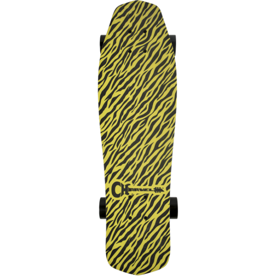 Skateboard Charvel Yellow Bengal stripe by Aluminati