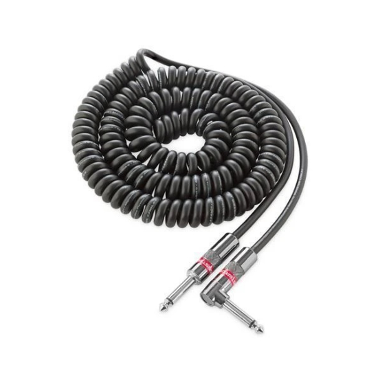 Monster cable Classic guitar cable droit coudé spiral 6.4m