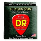 DR DSA-11 Cordes guitare folk dragon skin 11-50