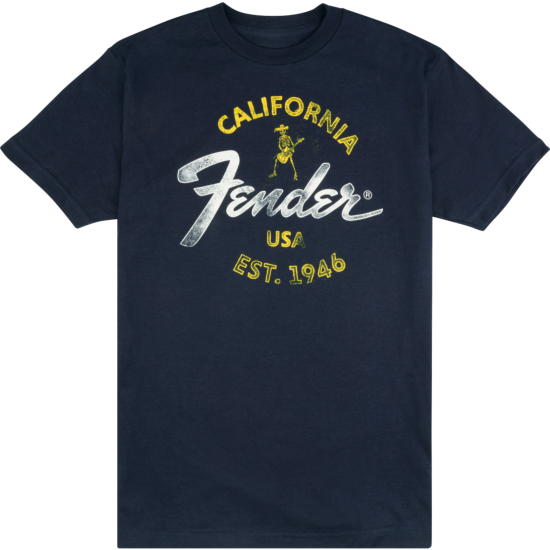Fender Baja Blue T-Shirt, Blue, XL