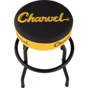 Tabouret Charvel® Toothpaste Logo, noir et jaune, 24