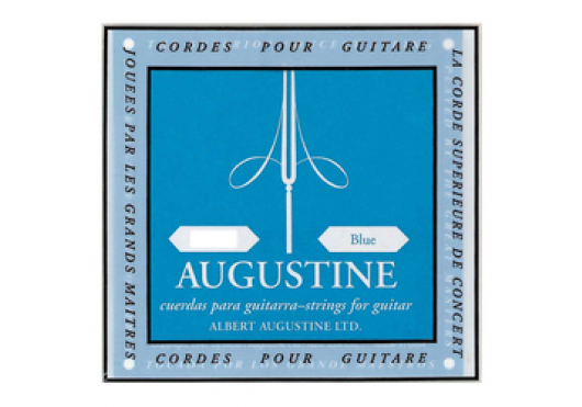 Augustine BLEU4-RE - Corde Guitare Classique Serie Standard 4ème Re Filé Argent Bleu