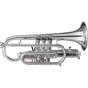 Getzen Capri 580S - cornet Sib - argenté