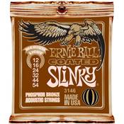 Ernie Ball EP03146 Cordes guitare folk Coated slinky medium 12-54