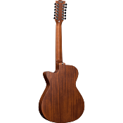 guitare folk eko duo auditorium cutaway 12 cordes electro natural
