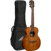 guitare electro-acoustique lag bluewave 1 nylon travel électro brown