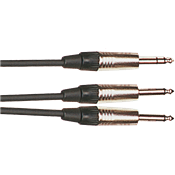 Yellow Cable K05-3 - Cable Audio Mixte 2 Jacks Mono Mâle/Jack Stéréo Mâle 3m