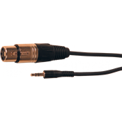 Yellow Cable K12-3 - Cable Audio Mixte Mini Jack Stéréo Mâle/XLR Femelle 3m