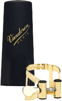 Vandoren M/O Finition Or LC57DP - ligature avec couvre-bec pour saxophone alto