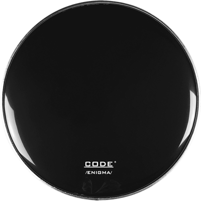 Code Drumheads Peau enigma black gc reso 18