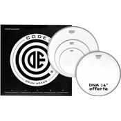 Code Drumheads Pack de Peaux signal coated rock  cc 14 dna coated