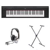 Yamaha Piaggero NP12B - Pack Clavier 61 touches Noir Full pack + Stand et Casque