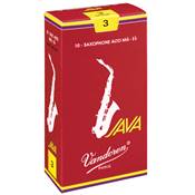 Vandoren SR262R - Java Filed Red Cut force 2 - anches saxophone alto - boite de 10