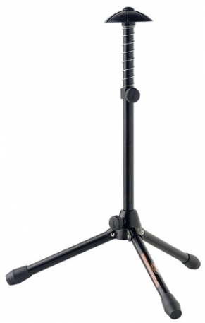 --- DISCONTINUE ---Stagg WIS-A10BK - Stand pliable pour trompette avec Support en plastique à ressort