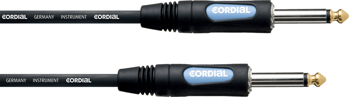 Cordial CCFI3PP - câble instrument rean 2x 6,35mm mono droits - 3 m