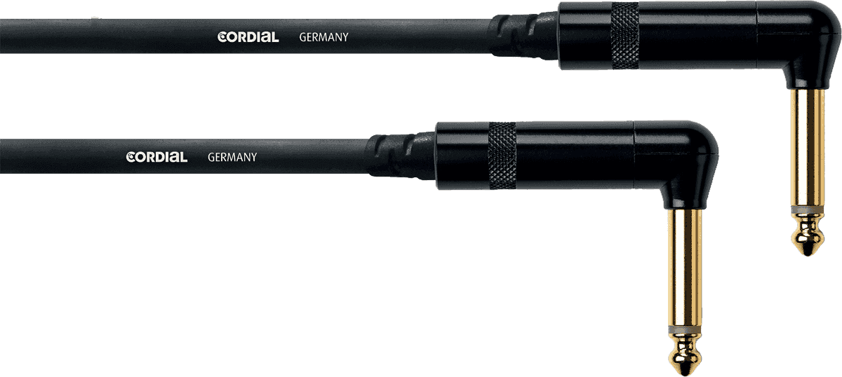 Cordial CFI0.6RR - câble instru rean 2x 6,35 coudés - 0,6 m