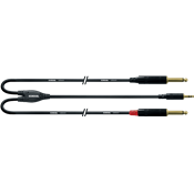 Cordial CFY1.5WPP-LONG - câble bretelle 3,5mm st./2x j. mono m. long 1,5 m