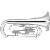 Jupiter JEP1000MN - Euphonium Sib de défilé 3 pistons, nickelé