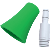 Nuvo jSAX - Bocal et Pavillon en plastique blanc et vert pour saxophone NUVO jSAX