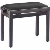 Stagg PB39RWM-VBK - Banquette de piano bois de rose assise noir