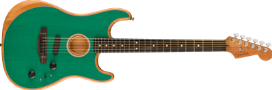 Limited Edition American Acoustasonic Stratocaster, Ebony Fingerboard, Aqua Teal